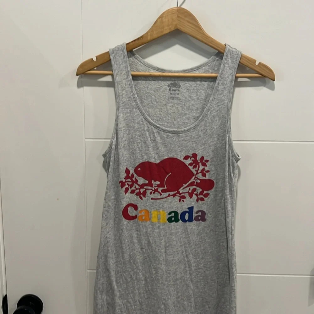 Roots gray  rainbow themed summer dress size XXS - Picture 3 of 9